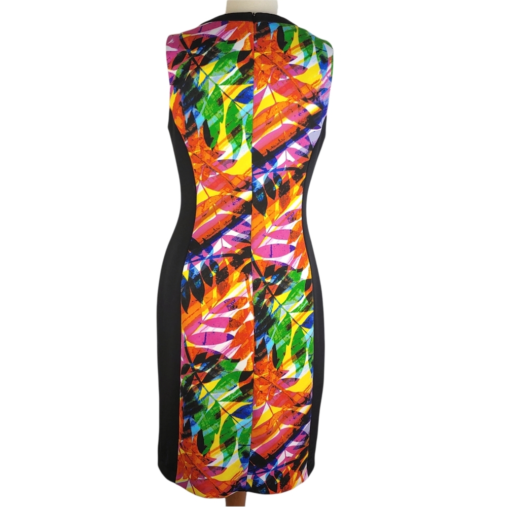 London Style Collection Colorblock Dress Sz 6 - Picture 7 of 8